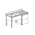 Маленькое фото товара - Ванна моечная APACH CHEF LINE L2S187-55RWSHD. Вариант №1