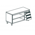 Маленькое фото товара - Стол производственный закрытый с 3-х сторон APACH CHEF LINE LWC619SH2DR. Вариант №1