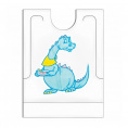 Маленькое фото товара - Нагрудник детский Dino одноразовый с карманом, 27x34+5 см, 500 шт, полиэтилен, Garcia de Pou. Вариант №1