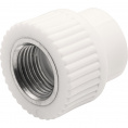 Маленькое фото товара - Муфта THERMOLIGHT комбинированная PP-R ВР 20х1/2" белый (20/240). Вариант №1