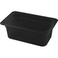 Фото товара - ГАСТРОЕМКОСТЬ GASTROMIX GN1/4-100 ПОЛИПРОПИЛЕН ЧЕРНАЯ GQ-PP014-PP
