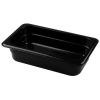 Фото товара - ГАСТРОЕМКОСТЬ GASTROMIX GN1/4-65 ПОЛИПРОПИЛЕН ЧЕРНАЯ GQ-PP013-PP