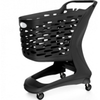Фото товара - ТЕЛЕЖКА ПОКУПАТЕЛЬСКАЯ RABTROLLEY MINI EKO 80 Л. ПЛАСТИК ЧЕРНАЯ
