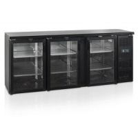 Фото товара - ШКАФ ХОЛОДИЛЬНЫЙ СО СТЕКЛОМ TEFCOLD CBC310G-P БАРНЫЙ ЧЕРНЫЙ