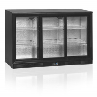 Фото товара - ШКАФ ХОЛОДИЛЬНЫЙ СО СТЕКЛОМ TEFCOLD DB300S-3-P БАРНЫЙ ЧЕРНЫЙ