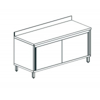 Фото товара - Стол производственный закрытый APACH CHEF LINE LWC622SH2SDU