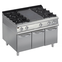 Фото товара - Плита со сплошной поверхностью газовая 900 серии APACH CHEF LINE LRSTG129R4CS