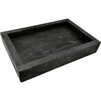 Фото товара - Ящик д/подачи прямоуг. с бортом PPwood Q607C-00B, дуб, H=5, L=30, B=20см