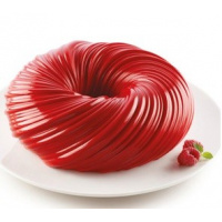 Фото товара - Форма силиконовая ПЛЕТЕНИЕ серая d210 мм, h70мм, 1650мл INTREC