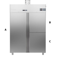 Фото товара - ШКАФ КОМБИНИРОВАННЫЙ 1400 ЛИТРОВ APACH CHEF LINE LCK140N3D3