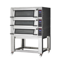 Фото товара - ПЕЧЬ ПОДОВАЯ БЕЗ КОЗЫРЬКА С ПОДСТАВКОЙ БЕЗ НАПРАВЛЯЮЩИХ APACH BAKERY LINE E4K6L DPBI-T