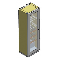 Фото товара - ШКАФ ВИННЫЙ ВЕНТ. ENOFRIGO MIAMI MEDIUM VT RF T + 3 DR ЧЕРНЫЙ