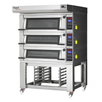 Фото товара - ПЕЧЬ ПОДОВАЯ С ПОДСТАВКОЙ С НАПРАВЛЯЮЩИМИ APACH BAKERY LINE E2K4S DPBI-T