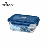 Фото товара - Контейнер для продуктов герметичный Brilliant прямоугольный 0,45л (синий) 431199117