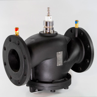 Фото товара - Клапан балансировочный комбинированный РИДАН AQF-R DN150 PN16, с ниппелями, фланцевый