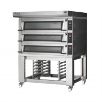 Фото товара - ПЕЧЬ ПОДОВАЯ С ПОДСТАВКОЙ С НАПРАВЛЯЮЩИМИ APACH BAKERY LINE E4L118PA + E4L218PS DPBI-T