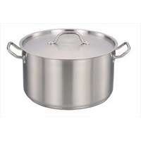 Фото товара - КАСТРЮЛЯ НЕРЖАВЕЮЩАЯ СТАЛЬ С КРЫШКОЙ НИЗКАЯ INDOKOR PROFESSIONAL 32Х26СМ ZX-SP-3220