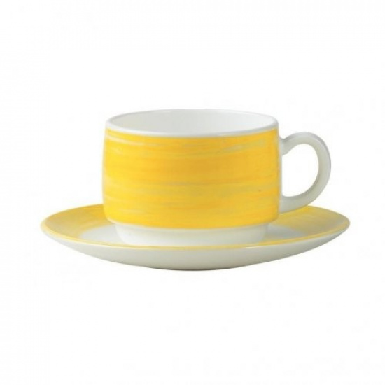 Большое фото товара - ARC Brush Yellow Блюдце С3784 (14 см), С3784. Вариант №1
