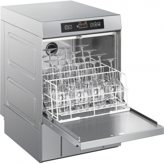 Большое фото товара - Машина посудомоечная т.м. SMEG, модель UG405DMS (эл пан.уп., доз.моющ. и оп.ср, HTR, помпа, водоум.), UG405DMS. Вариант №4