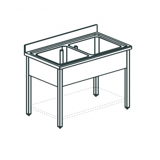 Большое фото товара - Ванна моечная APACH CHEF LINE L2S126-54, . Вариант №1