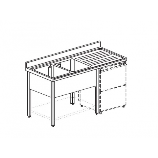 Большое фото товара - Ванна моечная APACH CHEF LINE L2S187-55RWSHD, . Вариант №1