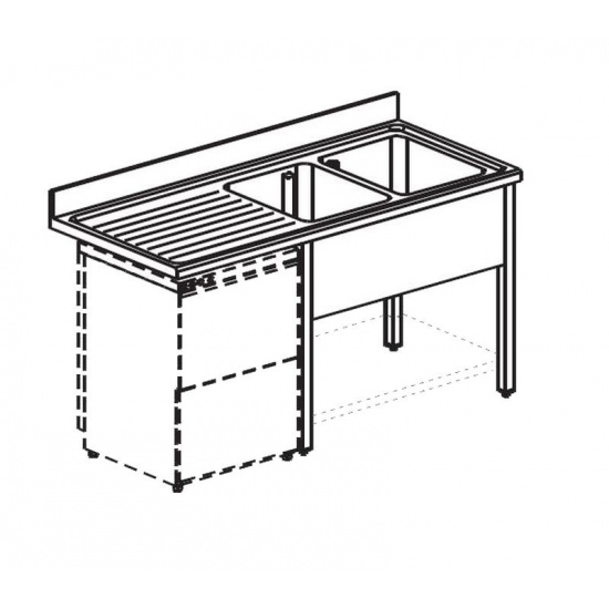 Большое фото товара - Ванна моечная APACH CHEF LINE L2S206-54LWSHD, . Вариант №1