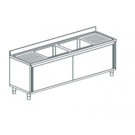 Большое фото товара - Ванна моечная APACH CHEF LINE L2S247-652WSD, . Вариант №1