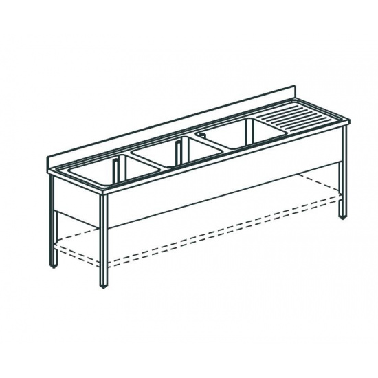 Большое фото товара - Ванна моечная APACH CHEF LINE L3S227-65RW, . Вариант №1
