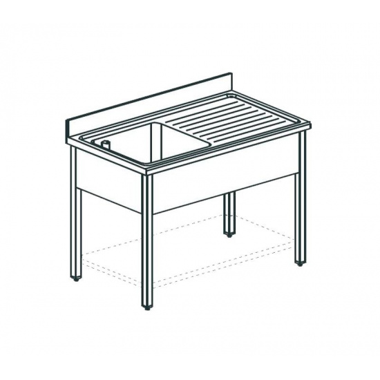 Большое фото товара - Ванна моечная APACH CHEF LINE LS106-54RWSH, . Вариант №1