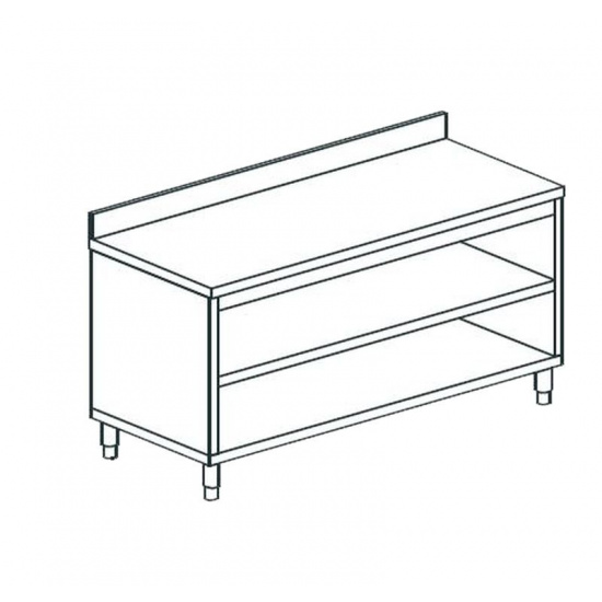 Большое фото товара - Стол производственный закрытый с 3-х сторон APACH CHEF LINE LWC620SH2U, . Вариант №1