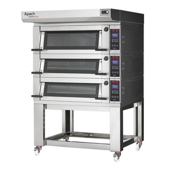 Большое фото товара - Печь подовая с подставкой без направляющих APACH BAKERY LINE E2K4L DPBI-T, . Вариант №1
