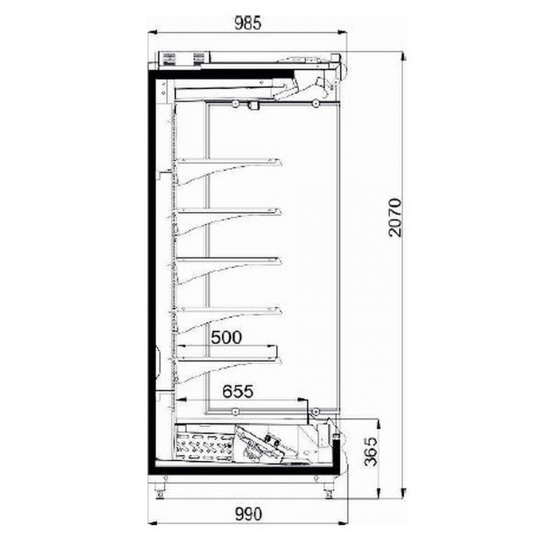 Большое фото товара - Холодильная горка фруктовая Gratia ВС 28.95L-2500F, . Вариант №3