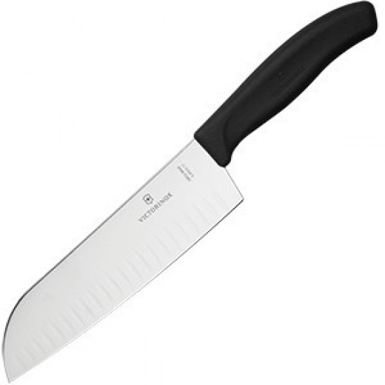 Большое фото товара - Нож японский шеф с риф. краем «Сантоку» Victorinox 6.8523.17, 6.8523.17. Вариант №1