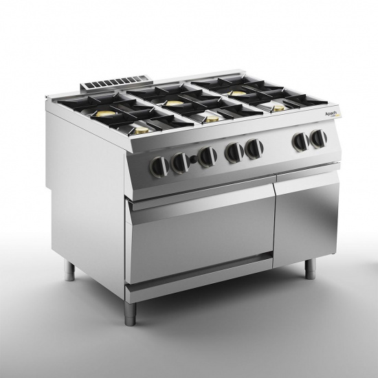 Большое фото товара - ПЛИТА ГАЗОВАЯ 6 КОНФОРОЧН. 900 СЕРИИ APACH CHEF LINE SLRRG129FGCS, . Вариант №1