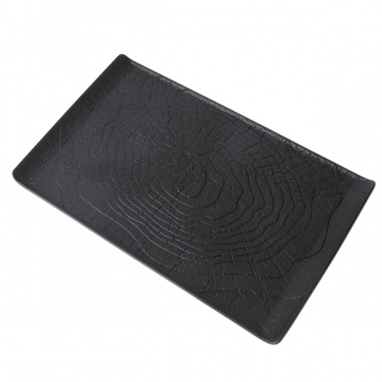 Большое фото товара - Блюдо прямоугольное d=33,5*20.5см,серия Black Raw Wood  P.L. - ProffCuisine, 51963-N к=12/2. Вариант №1