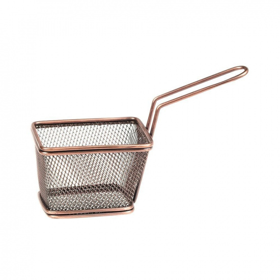 Большое фото товара - Корзинка Antique Copper для подачи 10*9 см, нержавейка, P.L. Proff Cuisine, 73038029 / SG-95350 (A). Вариант №1