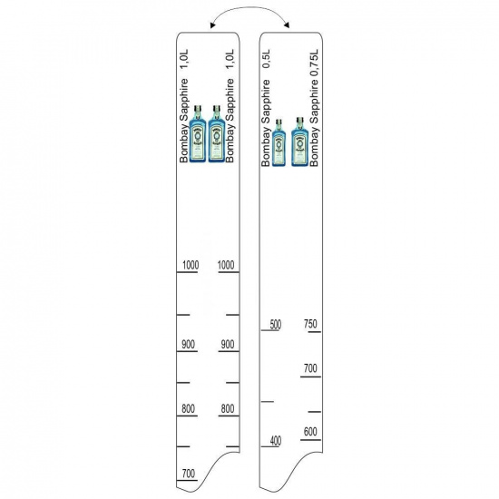 Большое фото товара - Барная линейка Bombay Sapphire (500мл/750мл/1л), P.L. Proff Cuisine, 81250040. Вариант №1