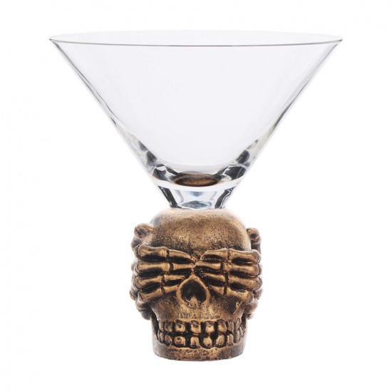 Большое фото товара - Бокал д/мартини "Череп"  стекло  .P.L. - BarWare, MT07961-2. Вариант №1