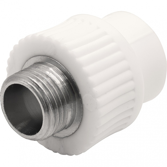 Большое фото товара - Муфта THERMOLIGHT комбинированная PP-R НР 20х1/2" белый (25/225), UPF 014 20 01 00 W. Вариант №1