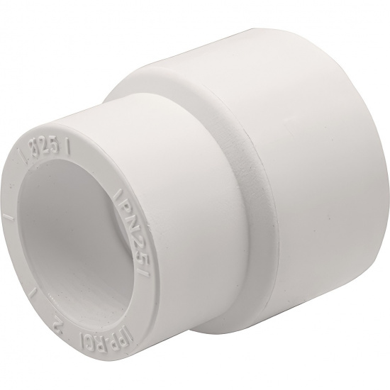 Большое фото товара - Муфта THERMOLIGHT переходная PP-R НР-ВР 40/25 белый (25/250), UPF 016 40 25 00 W. Вариант №1