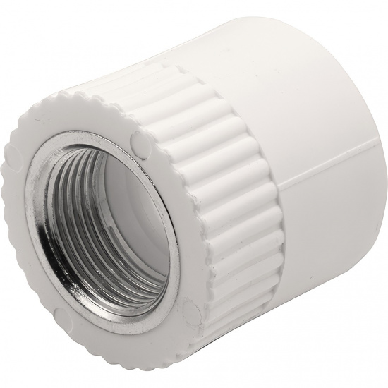 Большое фото товара - Муфта THERMOLIGHT комбинированная PP-R ВР 32х3/4" белый (10/140), UPF 008 32 02 00 W. Вариант №1