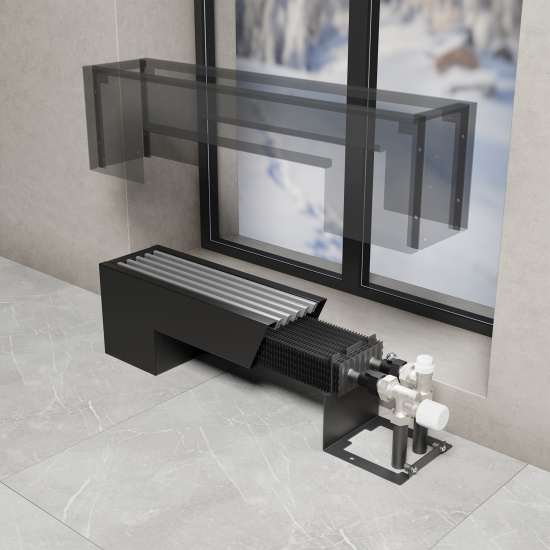 Большое фото товара - Конвектор напольный Royal Thermo STEP-80/180/2100-1-N-SS-LG-NA, RT-S-80/180/2100-1-N-SS-LG-NA. Вариант №5