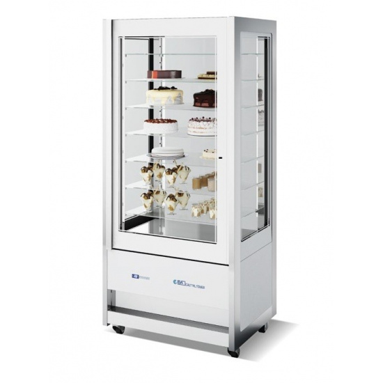 Большое фото товара - ВИТРИНА КОНДИТЕРСКАЯ ISA CRISTAL TOWER PASTRY 93 H206 RV TN WHITE, . Вариант №1