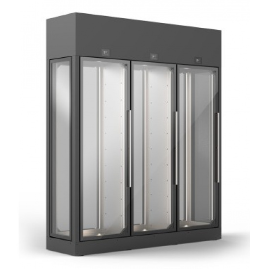 Большое фото товара - ШКАФ ВИННЫЙ ENOFRIGO WINE LIBRARY 20 WALL 3V DX-SX 3P H2600 VT F СЕРЫЙ+ПОЛКИ R, . Вариант №1